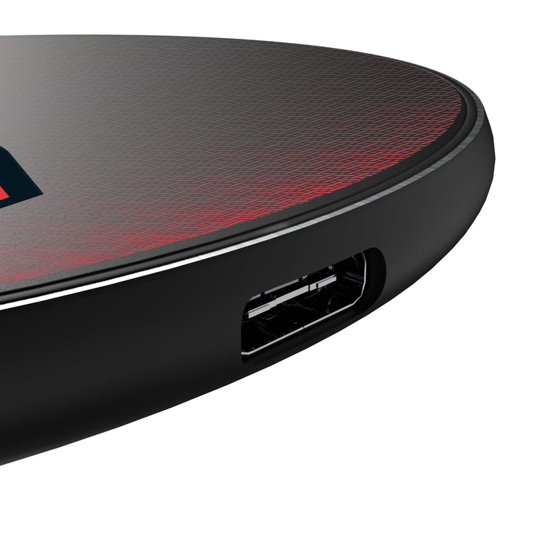 Portland Trail Blazers Linen 15-Watt Wireless Charger Detail.Jpg