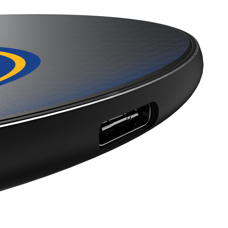 Golden State Warriors Linen 15-Watt Wireless Charger Detail.Jpg