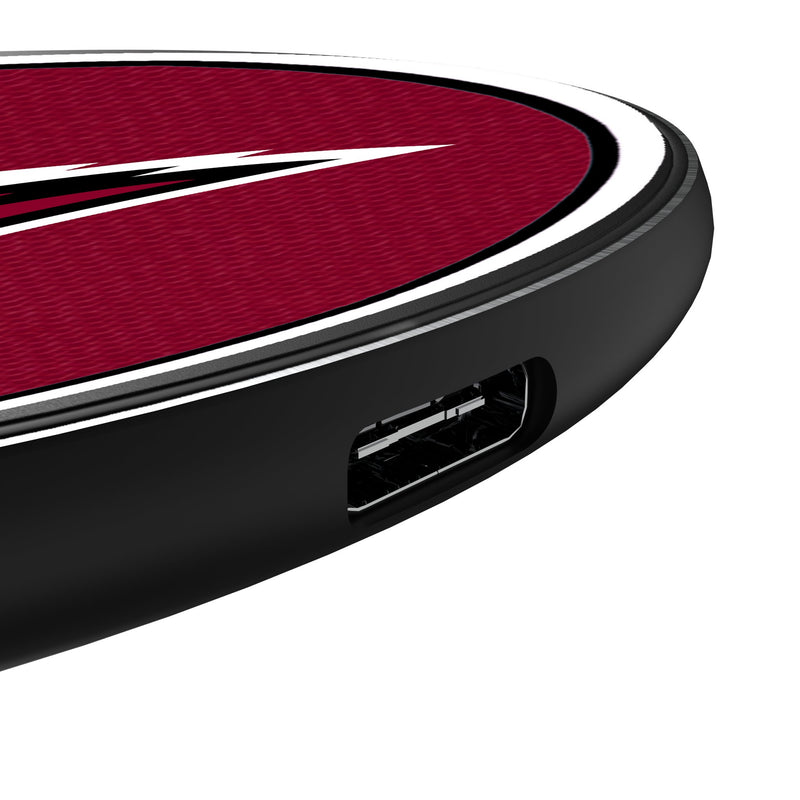 Arizona Cardinals Stripe 15-Watt Wireless Charger Detail.Jpg