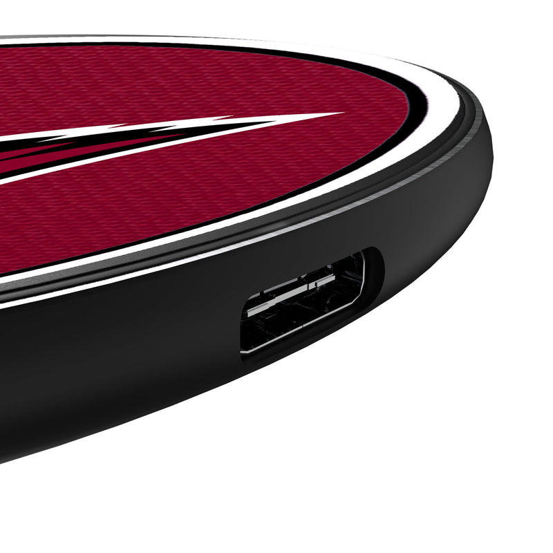 Arizona Cardinals Personalized Endzone Solid 15-Watt Wireless Charger Detail.Jpg
