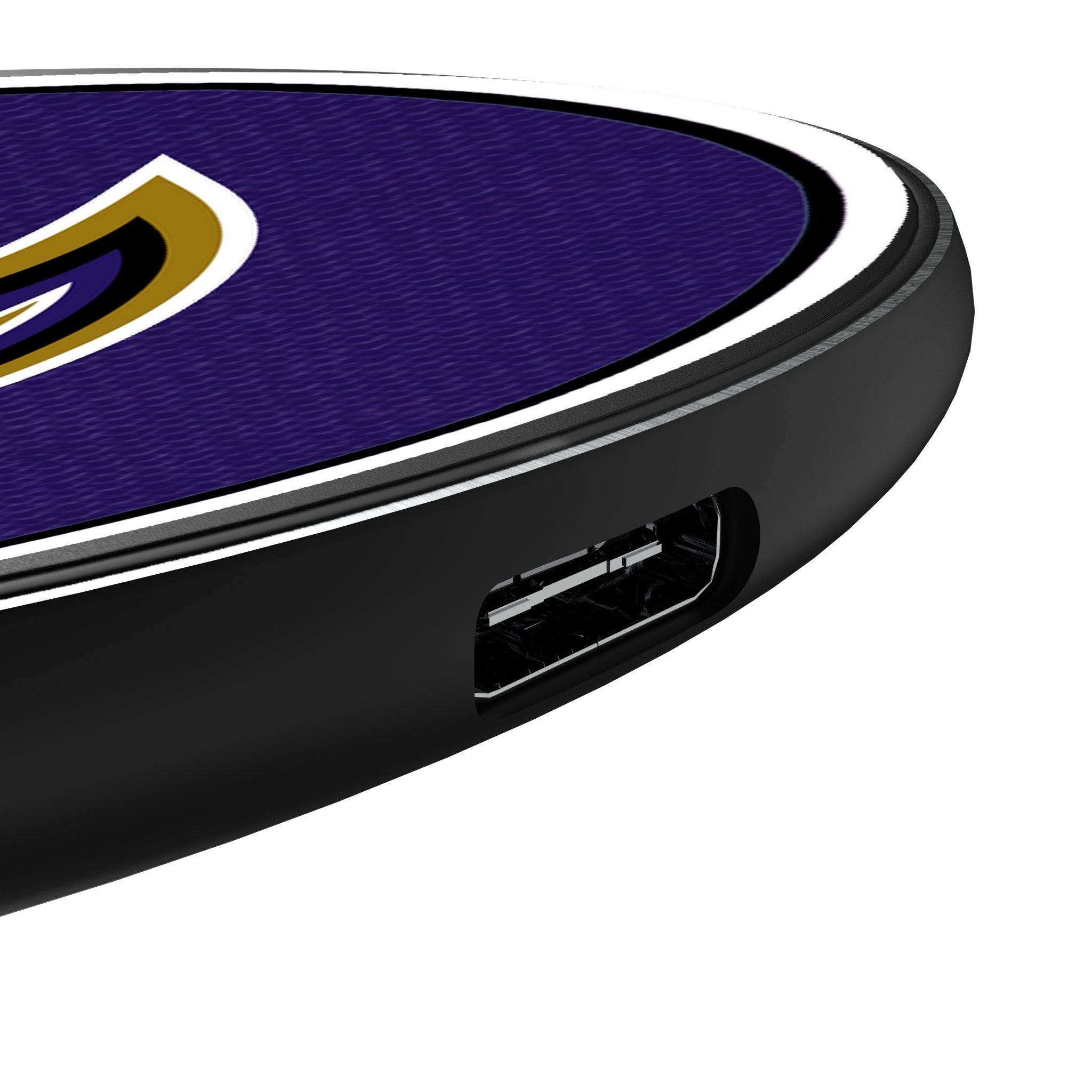 Baltimore Ravens Stripe 15-Watt Wireless Charger Detail.Jpg