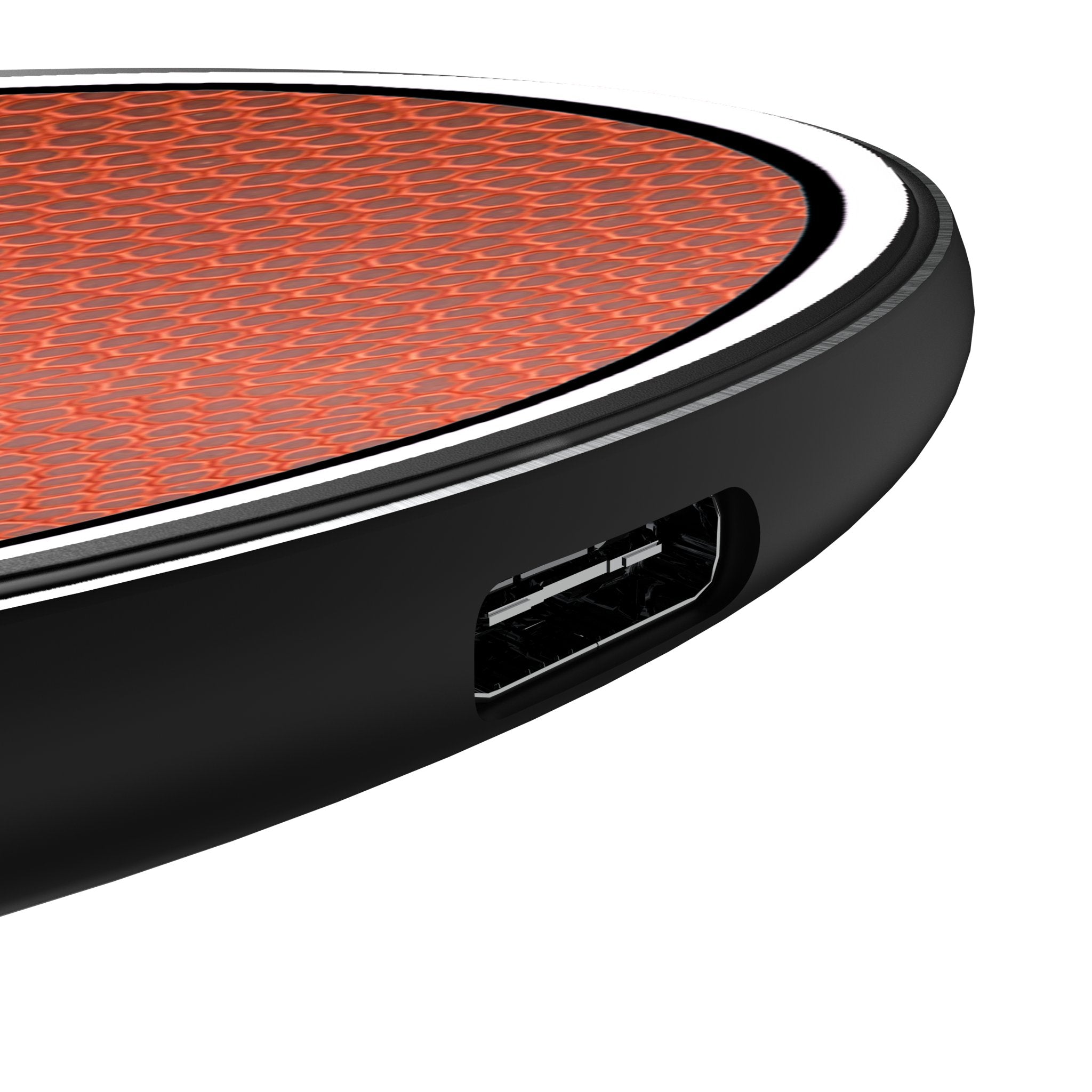 Baltimore Ravens Football 15-Watt Wireless Charger Detail.Jpg