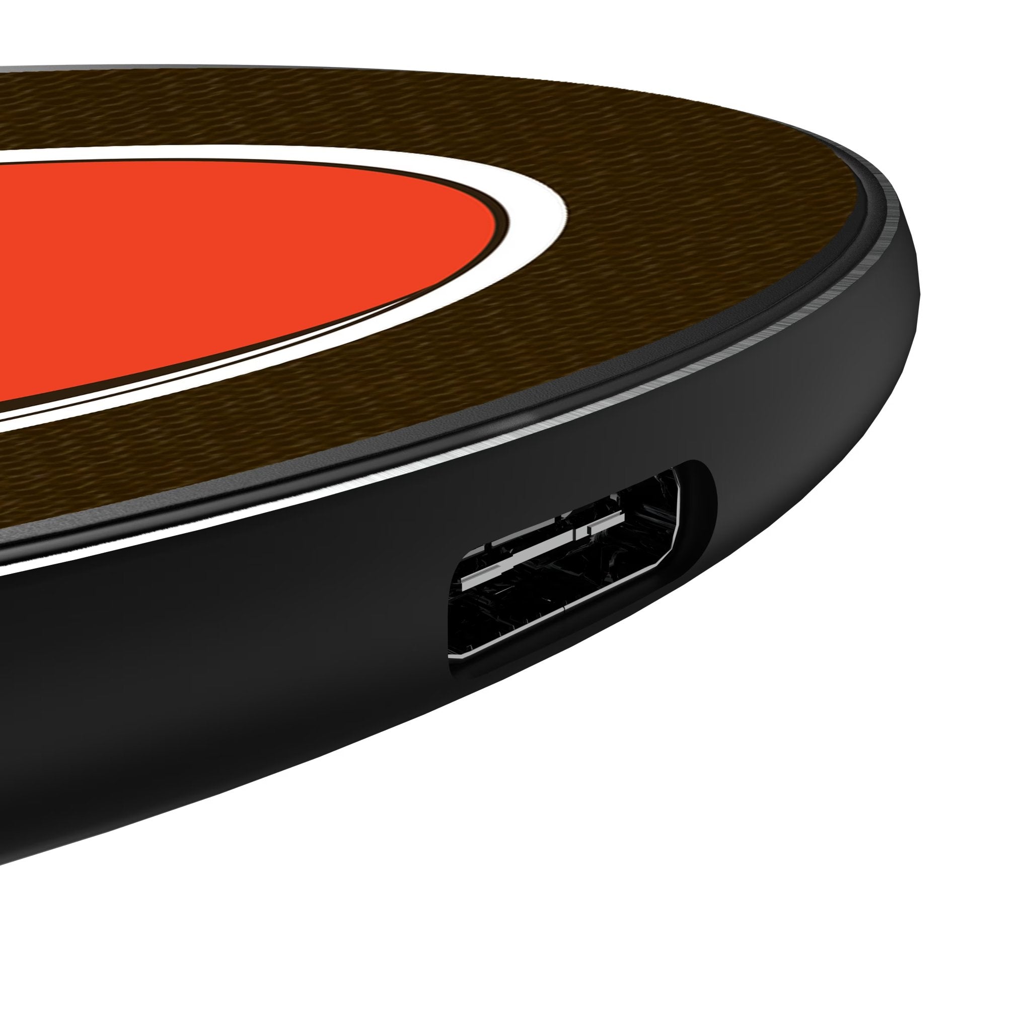 Cleveland Browns Stripe 15-Watt Wireless Charger Detail.Jpg