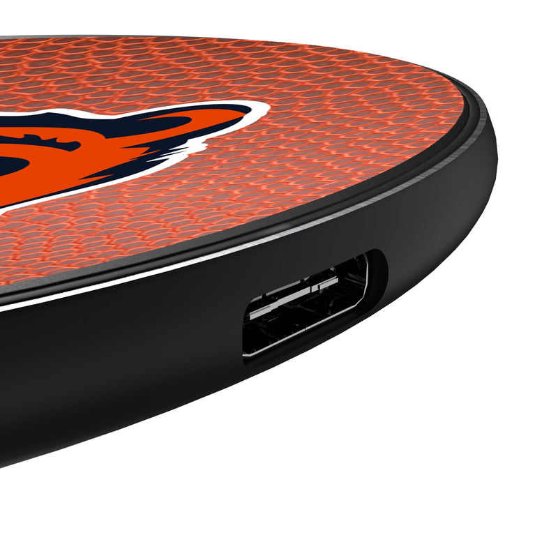 Chicago Bears Football 15-Watt Wireless Charger Detail.Jpg