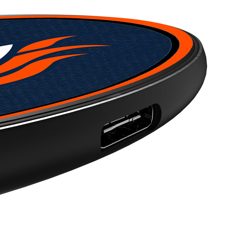 Denver Broncos Stripe 15-Watt Wireless Charger Detail.Jpg