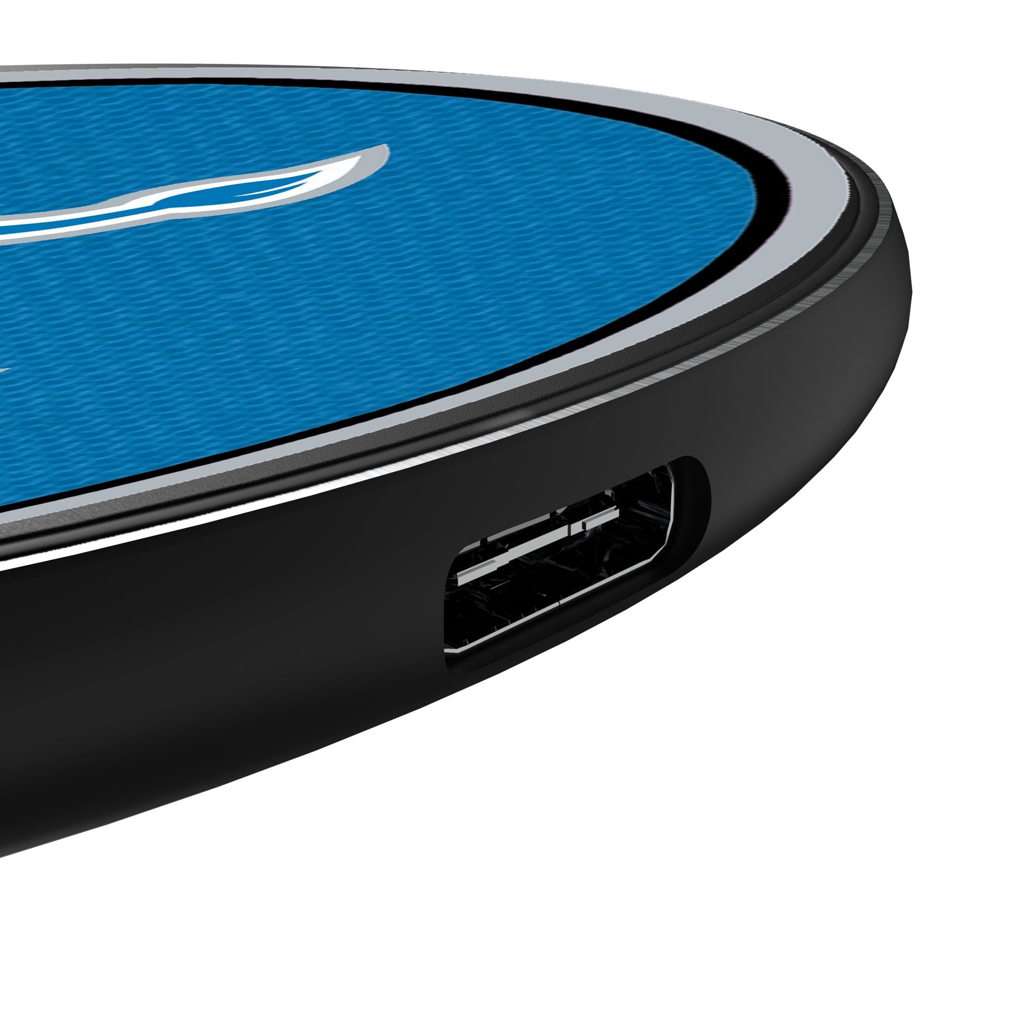 Detroit Lions Stripe 15-Watt Wireless Charger Detail.Jpg