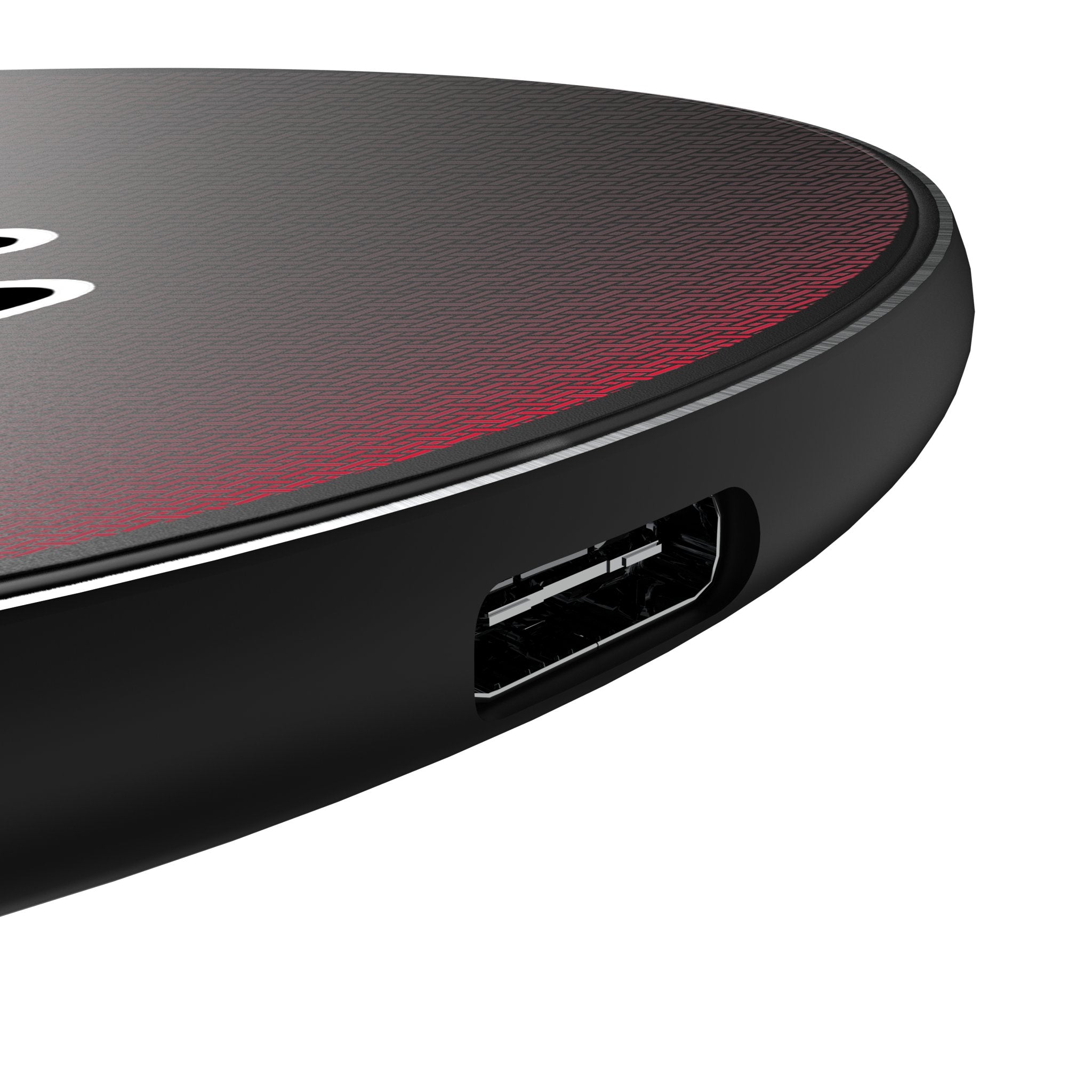 Kansas City Chiefs Linen 15-Watt Wireless Charger Detail.Jpg