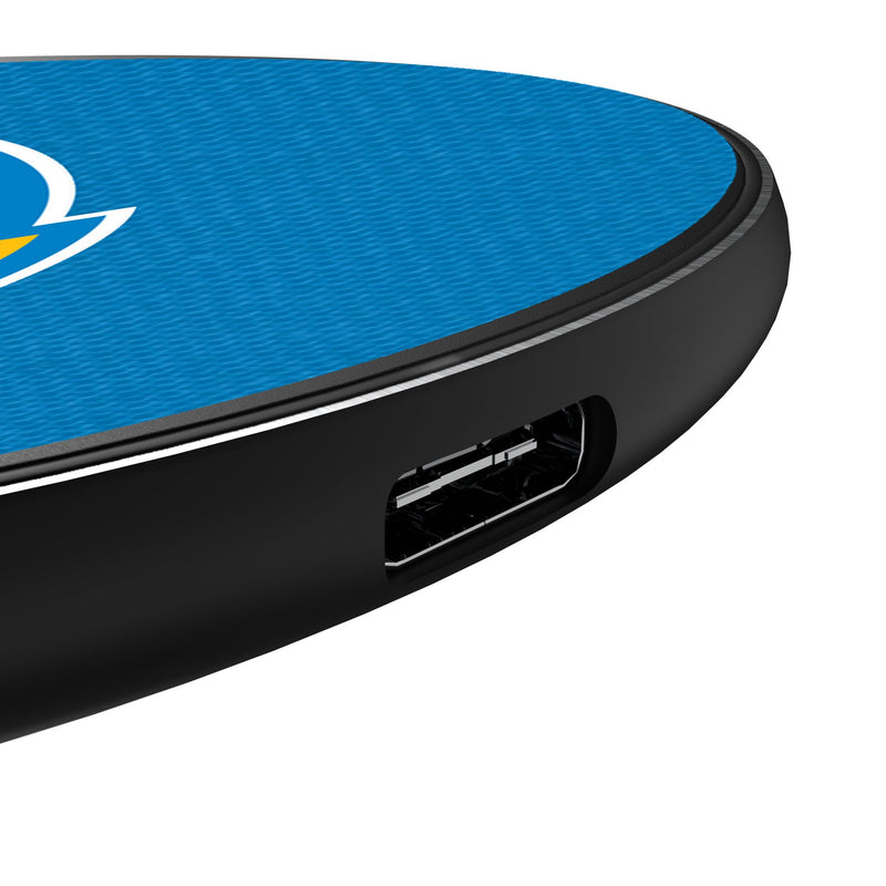 Los Angeles Chargers Stripe 15-Watt Wireless Charger Detail.Jpg