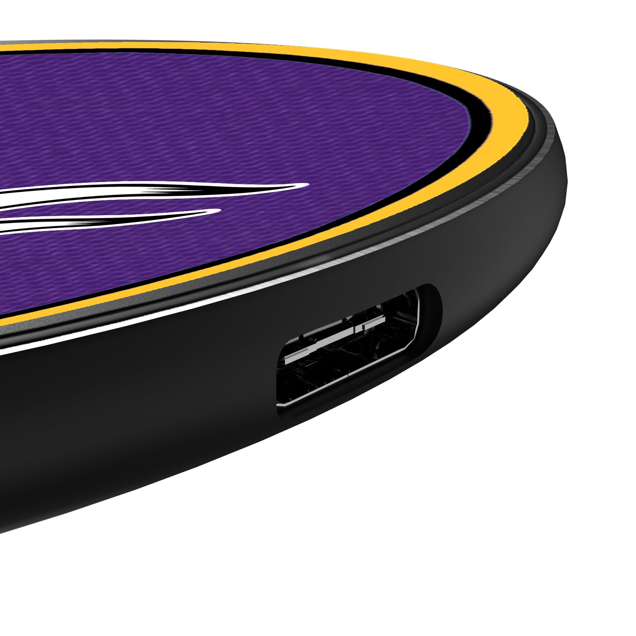 Minnesota Vikings Stripe 15-Watt Wireless Charger Detail.Jpg