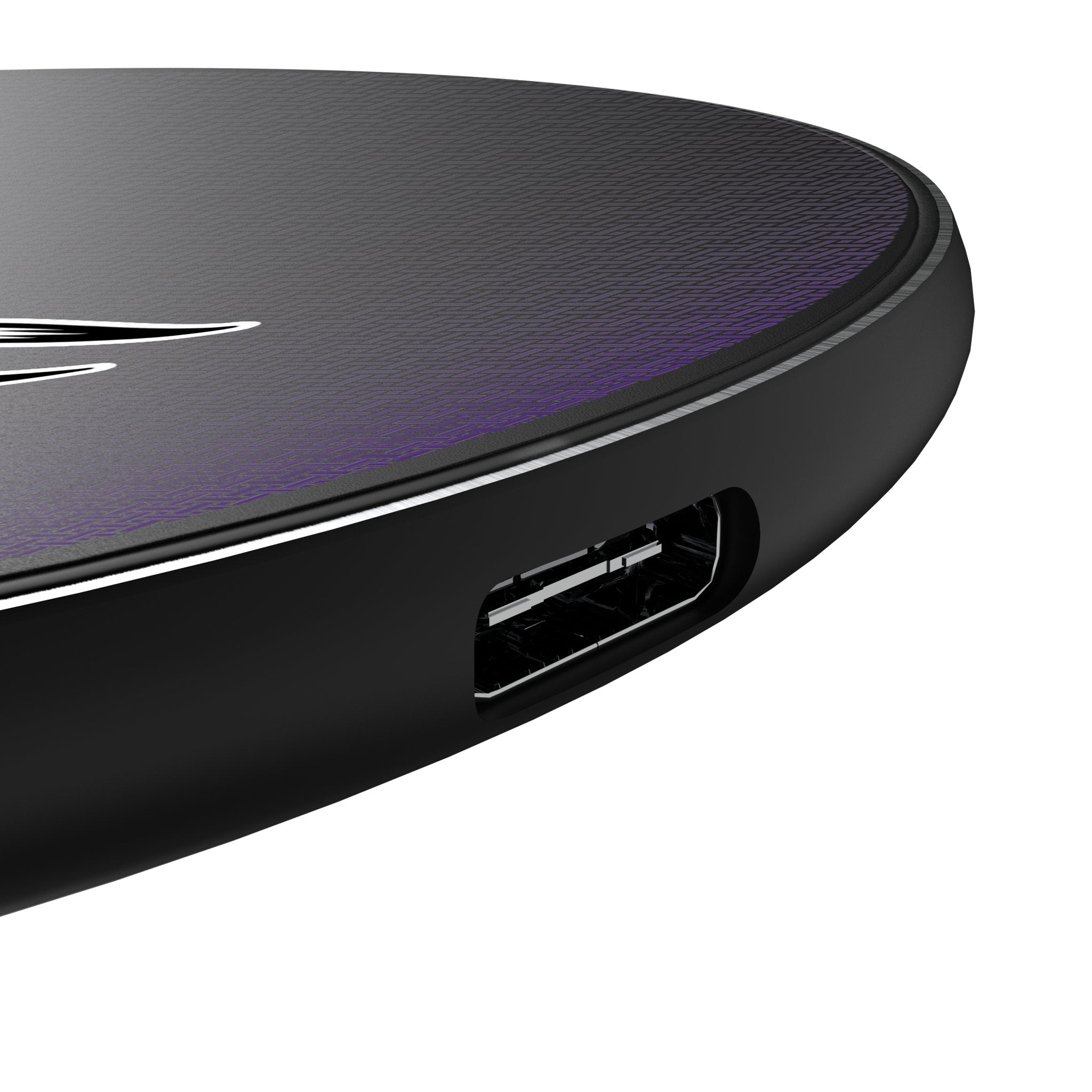 Minnesota Vikings Linen 15-Watt Wireless Charger Detail.Jpg