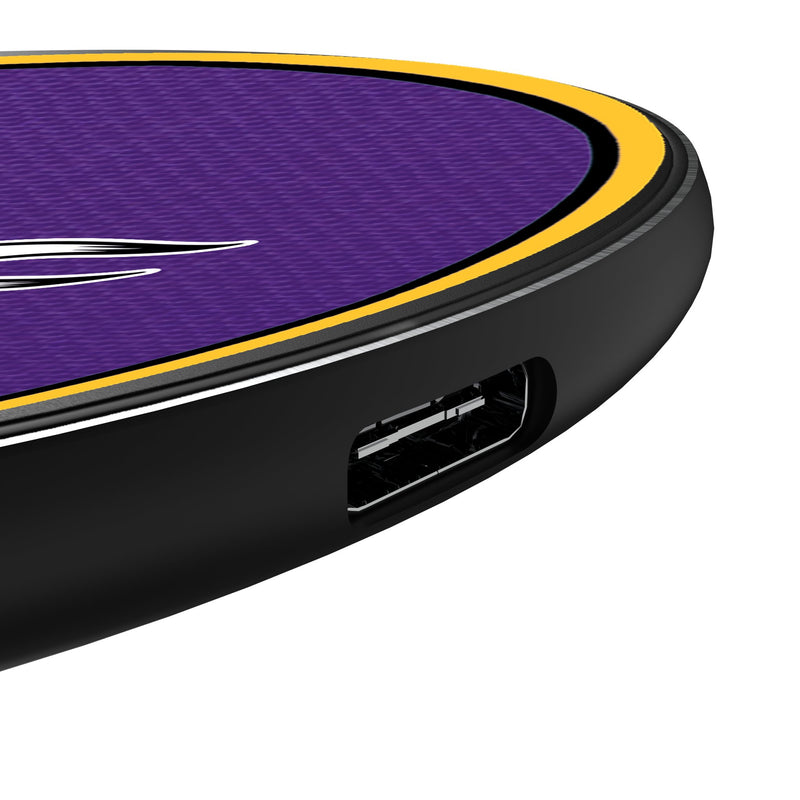 Minnesota Vikings Personalized Endzone Solid 15-Watt Wireless Charger Detail.Jpg