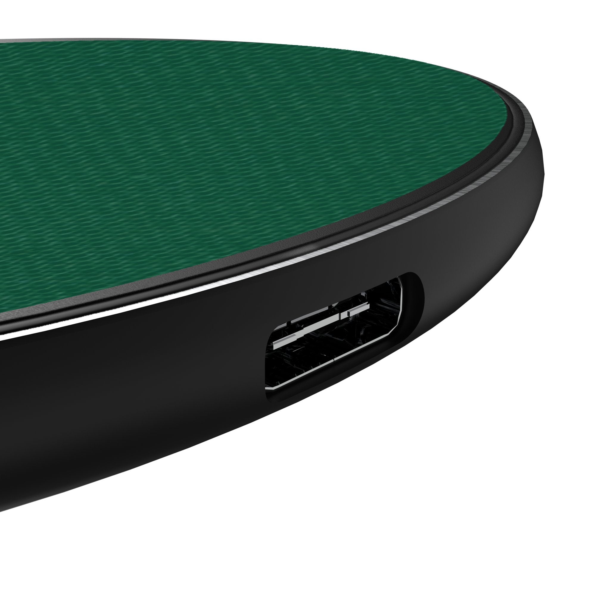 New York Jets Stripe 15-Watt Wireless Charger Detail.Jpg