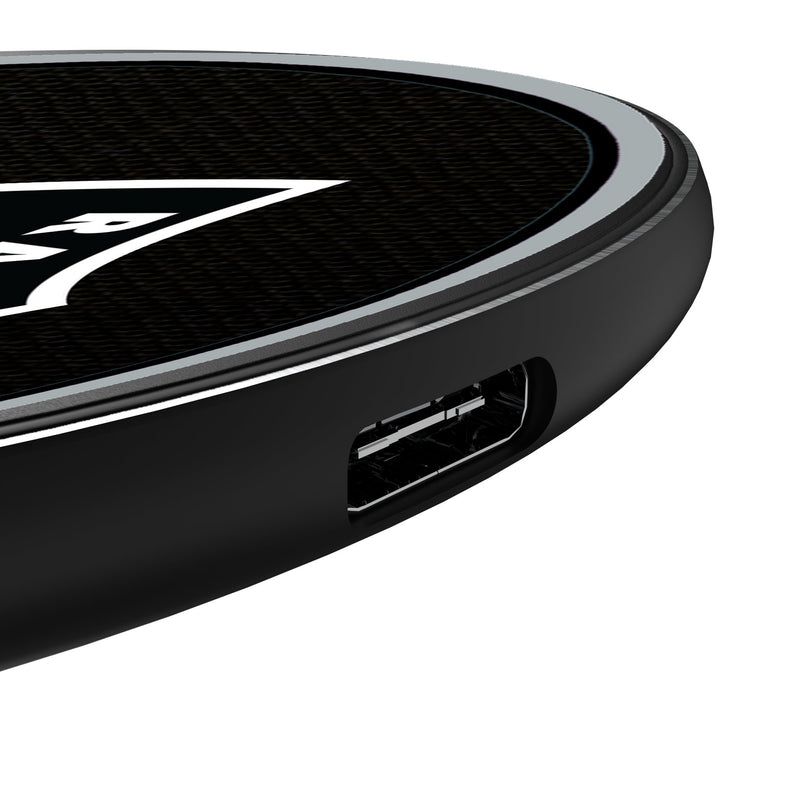 Las Vegas Raiders Personalized Endzone Solid 15-Watt Wireless Charger Detail.Jpg