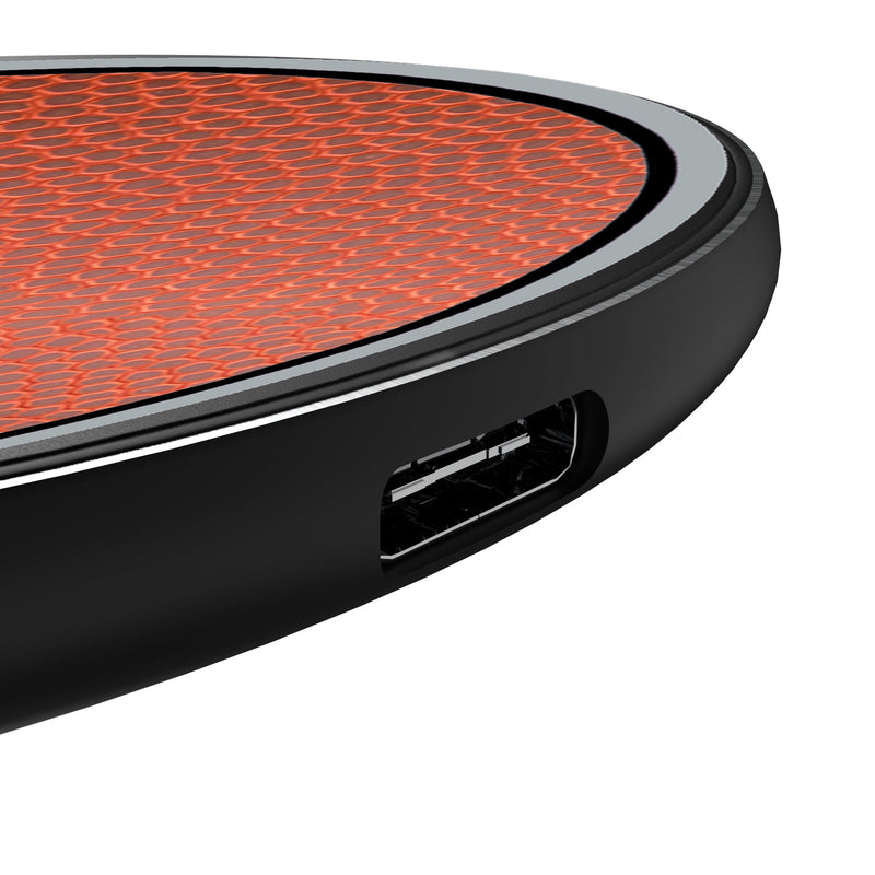 Philadelphia Eagles Football 15-Watt Wireless Charger Detail.Jpg