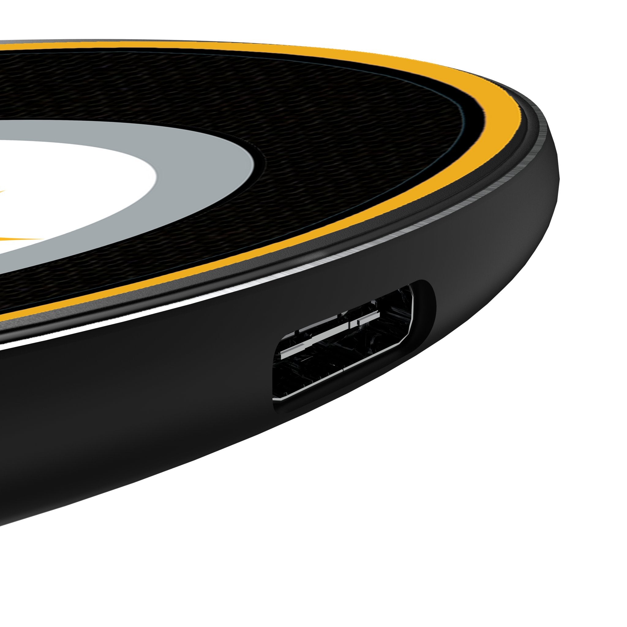 Pittsburgh Steelers Stripe 15-Watt Wireless Charger Detail.Jpg