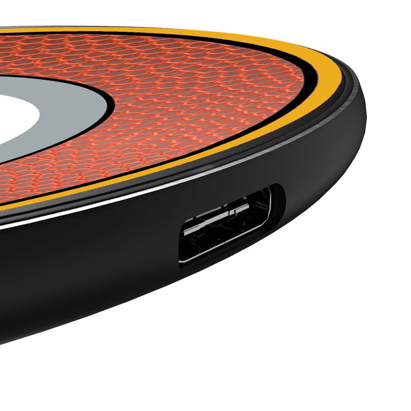 Pittsburgh Steelers Football 15-Watt Wireless Charger Detail.Jpg