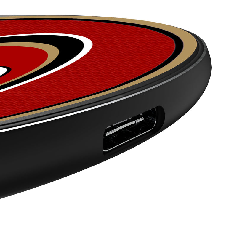 San Francisco 49ers Stripe 15-Watt Wireless Charger Detail.Jpg