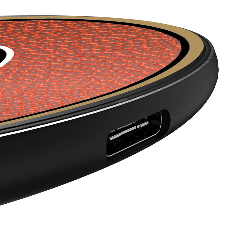 San Francisco 49ers Football 15-Watt Wireless Charger Detail.Jpg