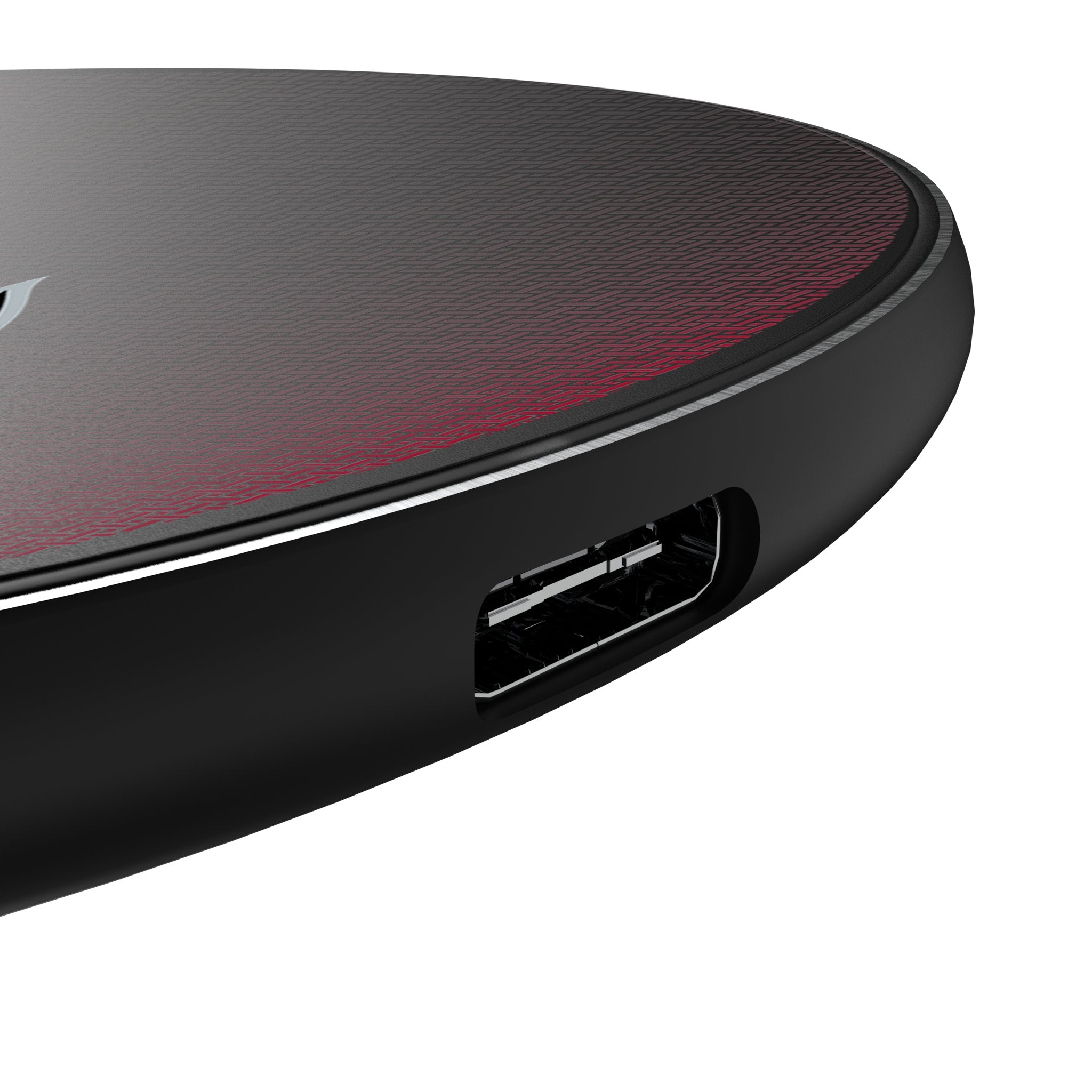 Tampa Bay Buccaneers Linen 15-Watt Wireless Charger Detail.Jpg