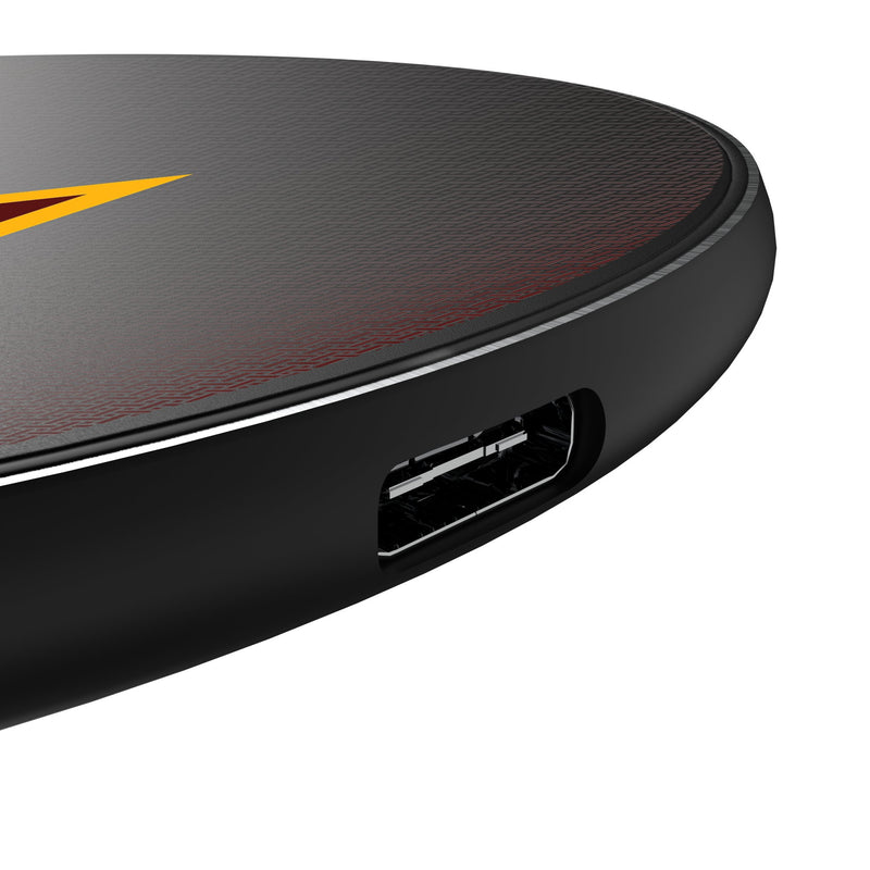 Washington Commanders Linen 15-Watt Wireless Charger Detail.Jpg
