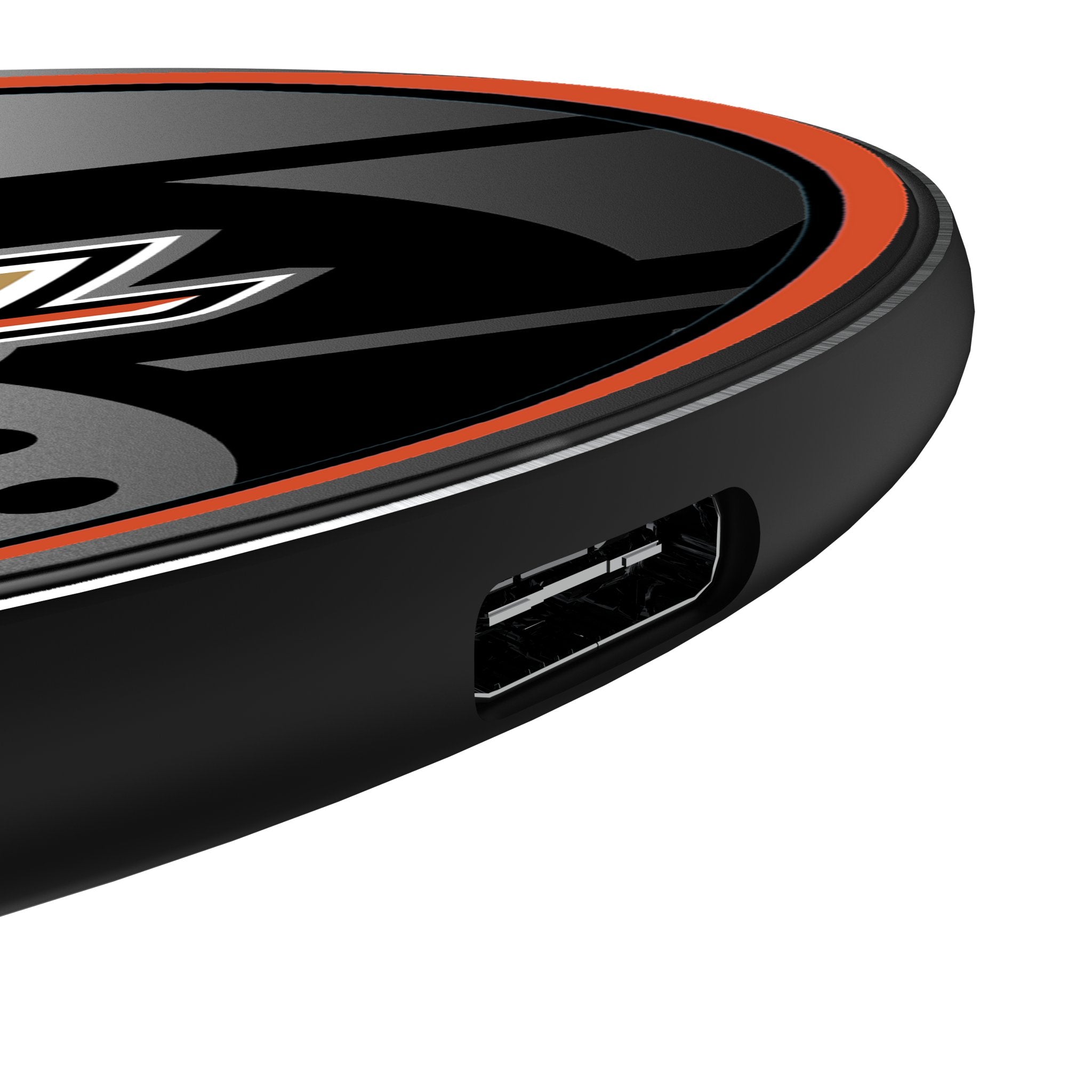 Anaheim Ducks Monocolor Tilt 15-Watt Wireless Charger Detail.Jpg