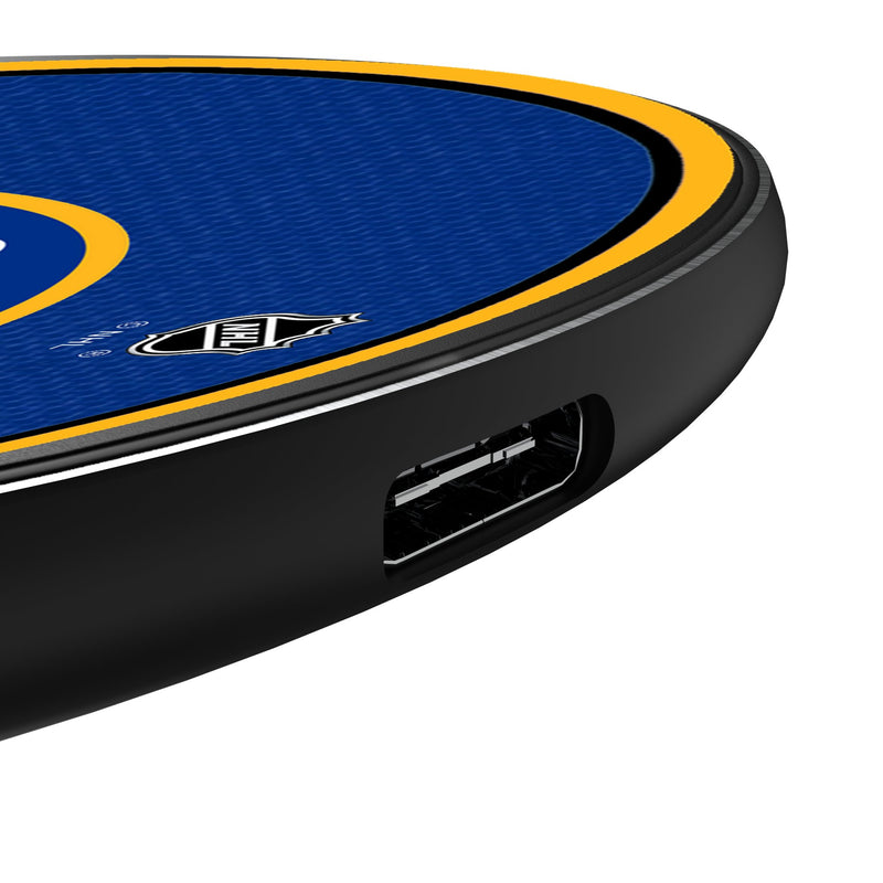 Buffalo Sabres Stripe 15-Watt Wireless Charger Detail.Jpg