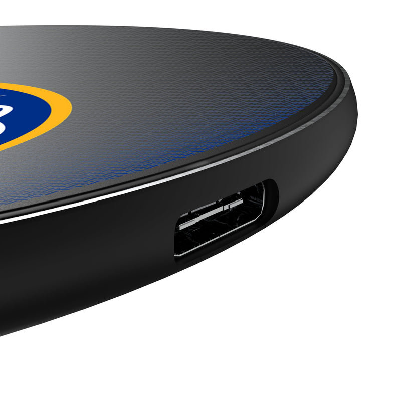 Buffalo Sabres Linen 15-Watt Wireless Charger Detail.Jpg