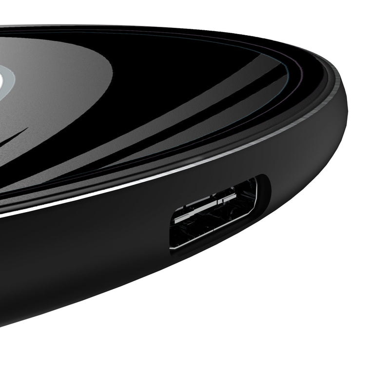 Carolina Hurricanes Monocolor Tilt 15-Watt Wireless Charger Detail.Jpg