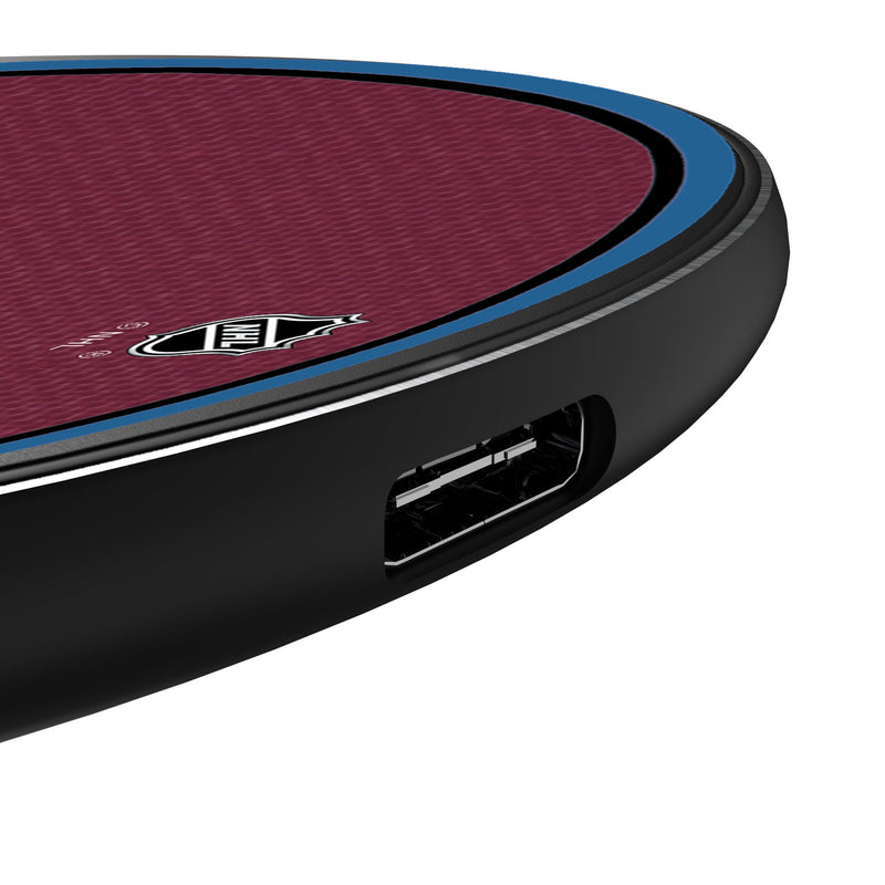 Colorado Avalanche Stripe 15-Watt Wireless Charger Detail.Jpg