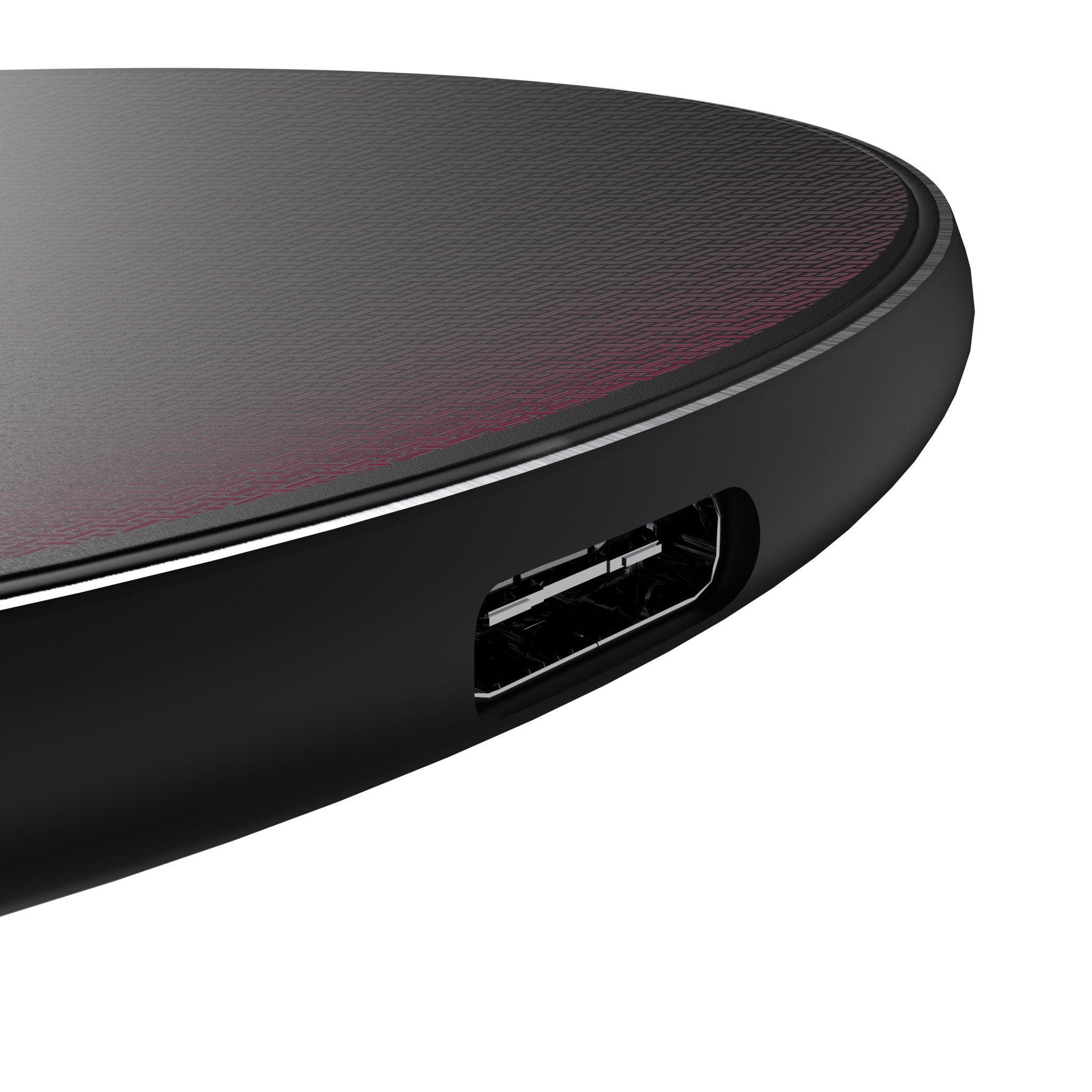 Colorado Avalanche Linen 15-Watt Wireless Charger Detail.Jpg