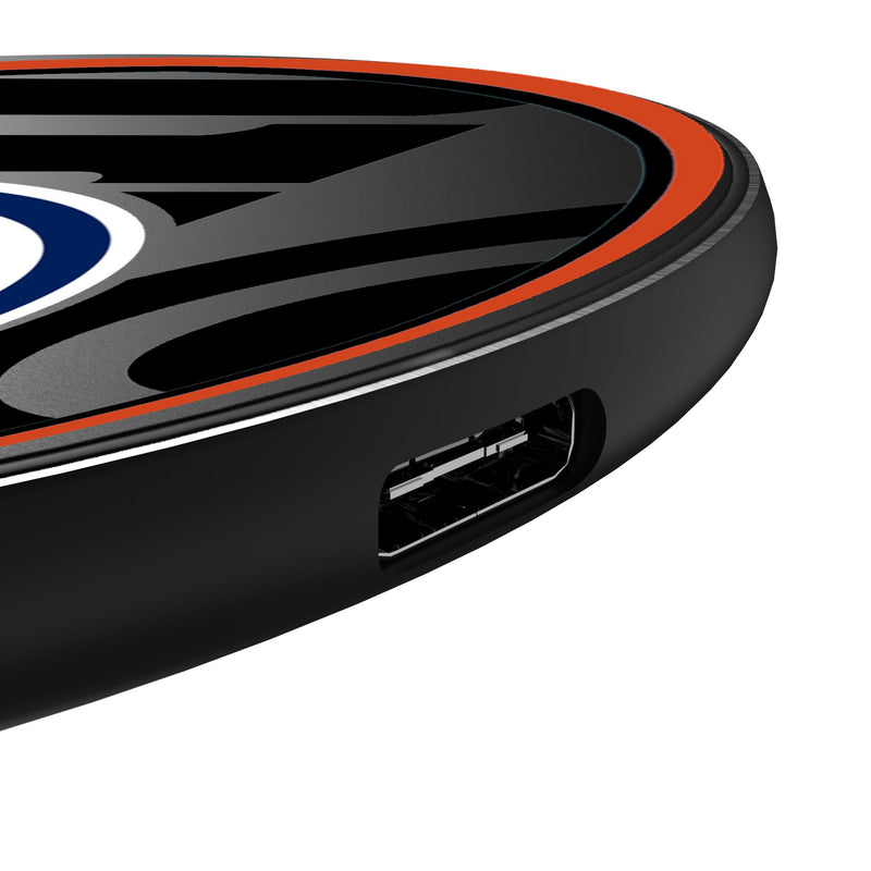 Edmonton Oilers Monocolor Tilt 15-Watt Wireless Charger Detail.Jpg