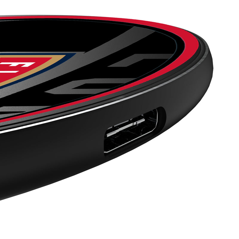 Florida Panthers Monocolor Tilt 15-Watt Wireless Charger Detail.Jpg