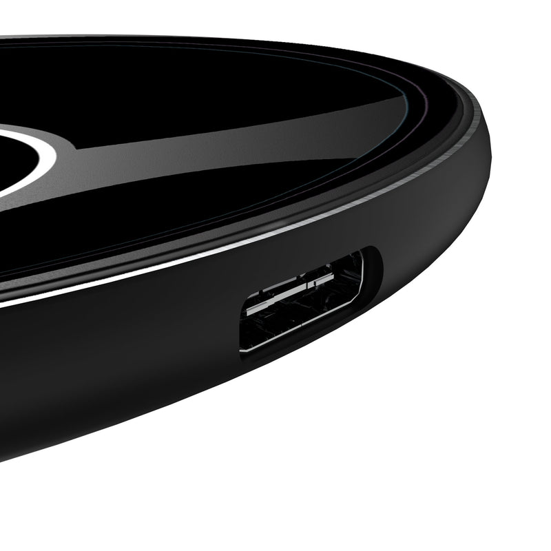 New Jersey Devils Monocolor Tilt 15-Watt Wireless Charger Detail.Jpg