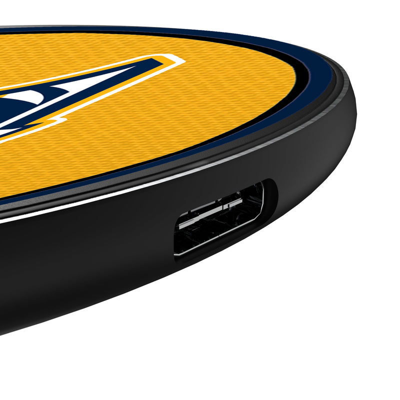 Nashville Predators Personalized Endzone Solid 15-Watt Wireless Charger Detail.Jpg