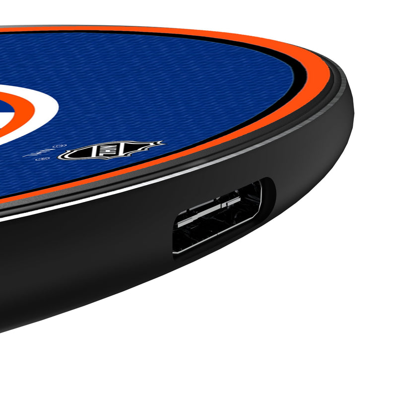 New York Islanders Stripe 15-Watt Wireless Charger Detail.Jpg