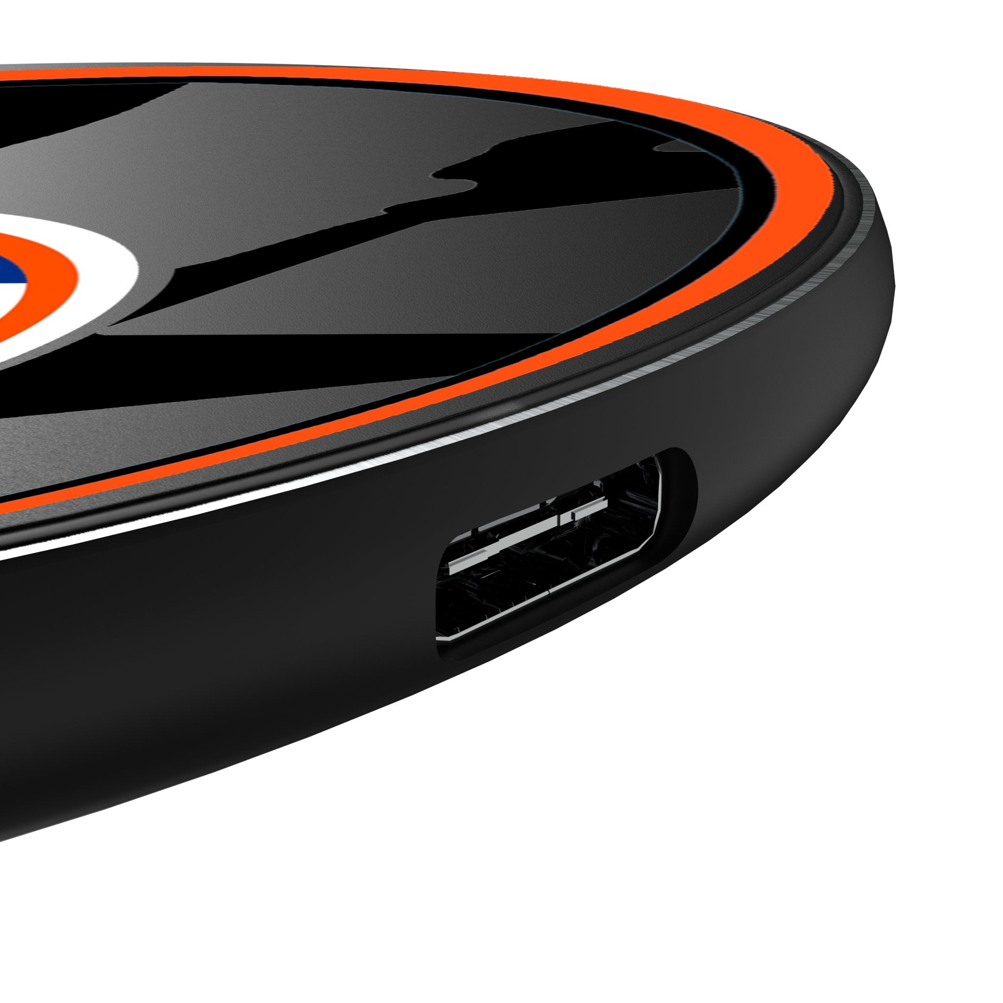 New York Islanders Monocolor Tilt 15-Watt Wireless Charger Detail.Jpg