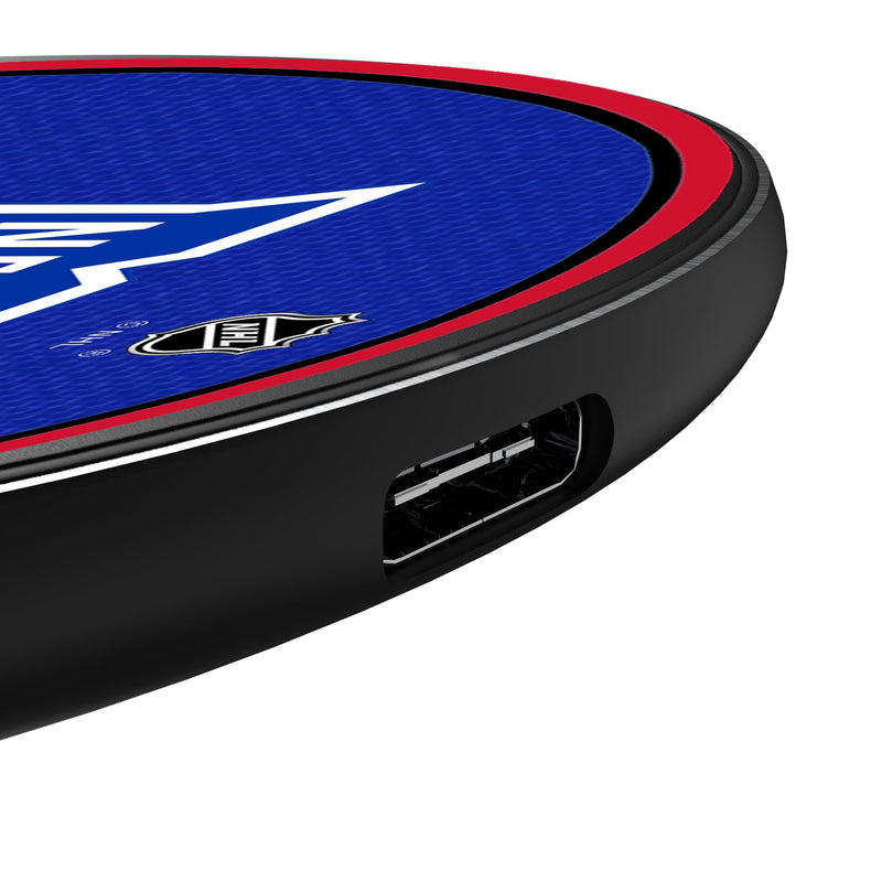 New York Rangers Stripe 15-Watt Wireless Charger Detail.Jpg