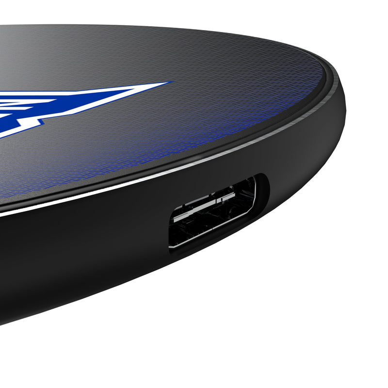 New York Rangers Linen 15-Watt Wireless Charger Detail.Jpg