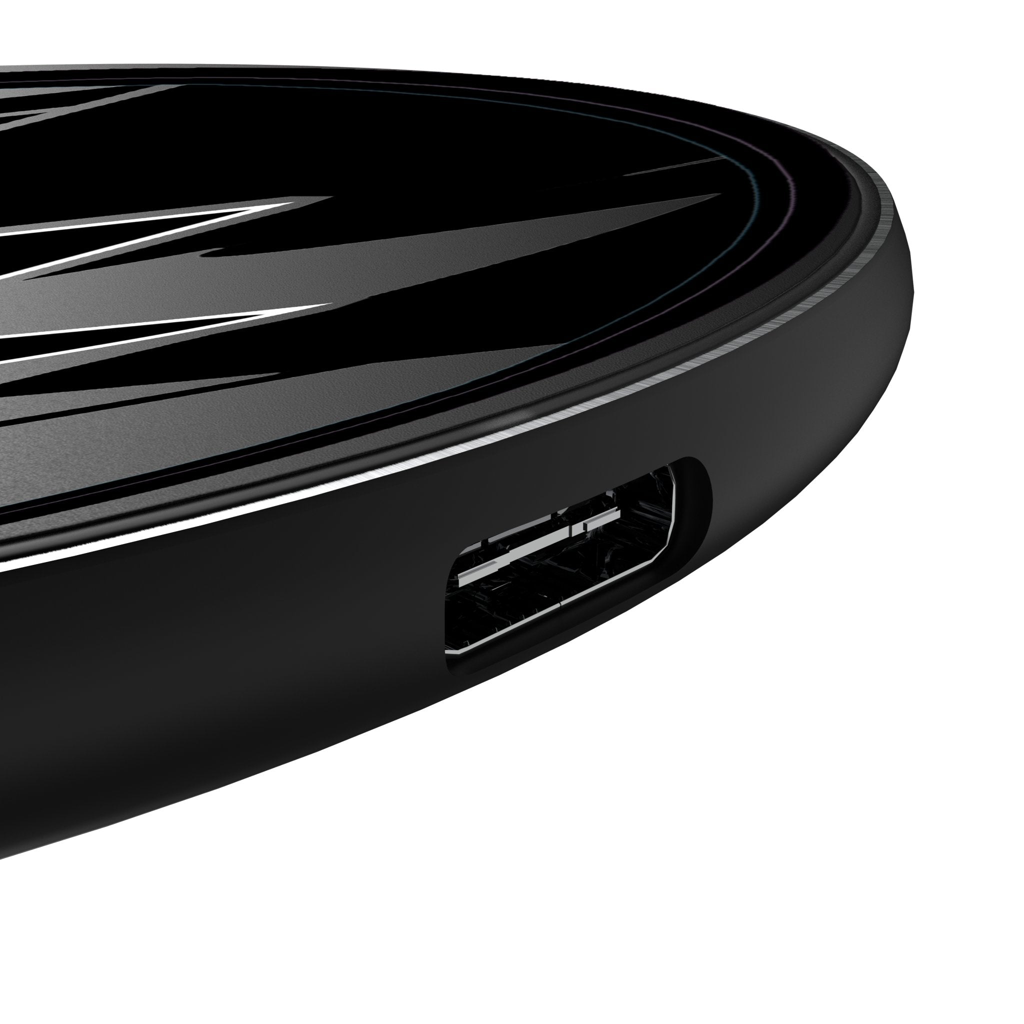 San Jose Sharks Monocolor Tilt 15-Watt Wireless Charger Detail.Jpg