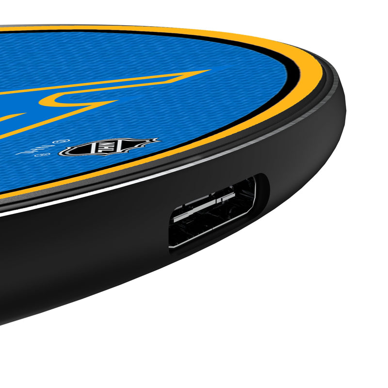 St. Louis Blues Stripe 15-Watt Wireless Charger Detail.Jpg