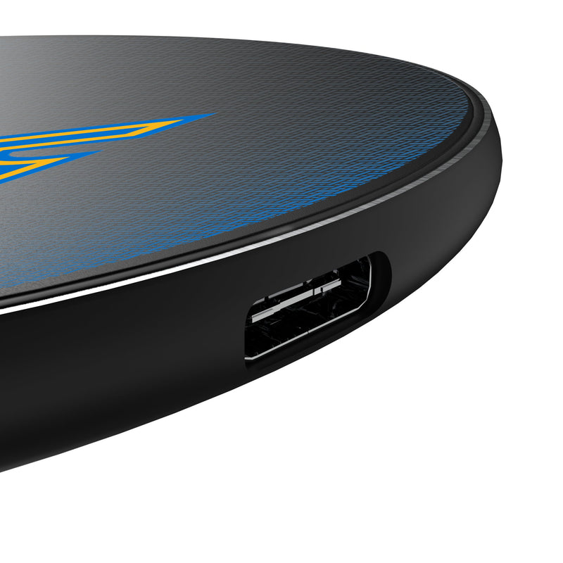 St. Louis Blues Linen 15-Watt Wireless Charger Detail.Jpg