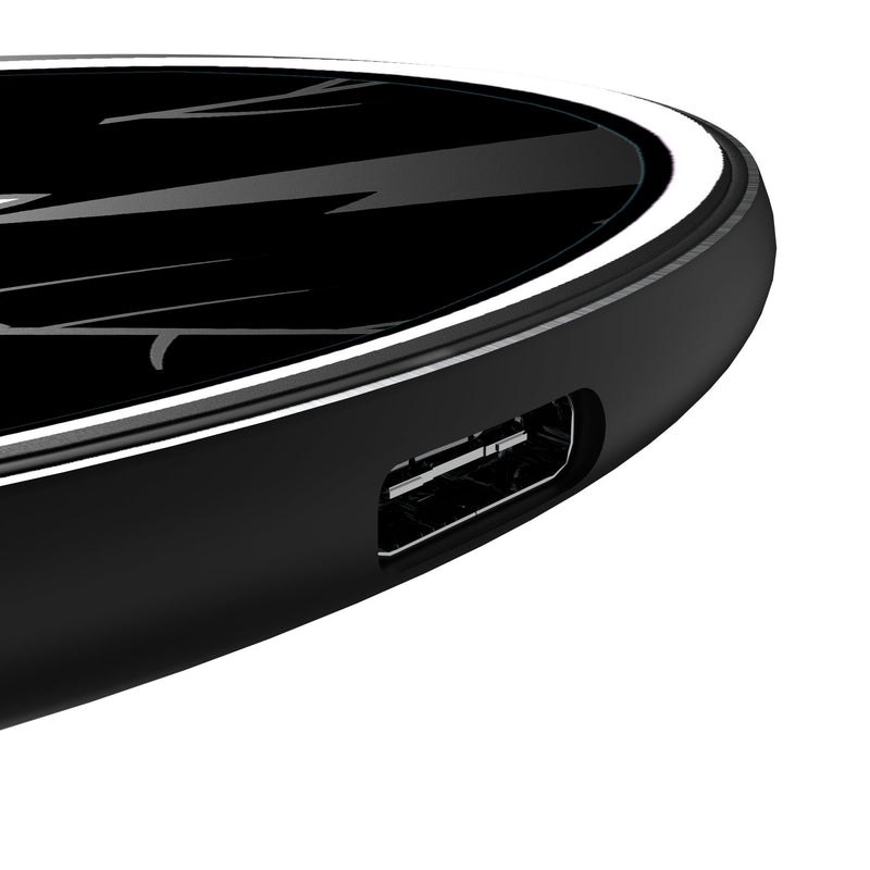 Toronto Maple Leafs Monocolor Tilt 15-Watt Wireless Charger Detail.Jpg