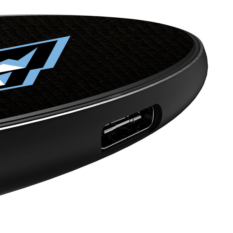 Utah Mammoth Personalized Endzone Solid 15-Watt Wireless Charger Detail.Jpg
