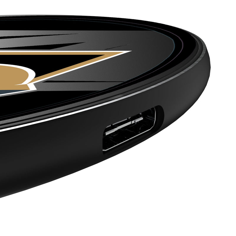 Vegas Golden Knights Monocolor Tilt 15-Watt Wireless Charger Detail.Jpg