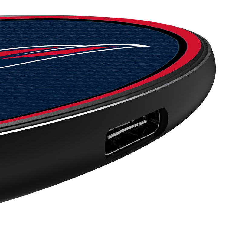 Washington Capitals Personalized Endzone Solid 15-Watt Wireless Charger Detail.Jpg