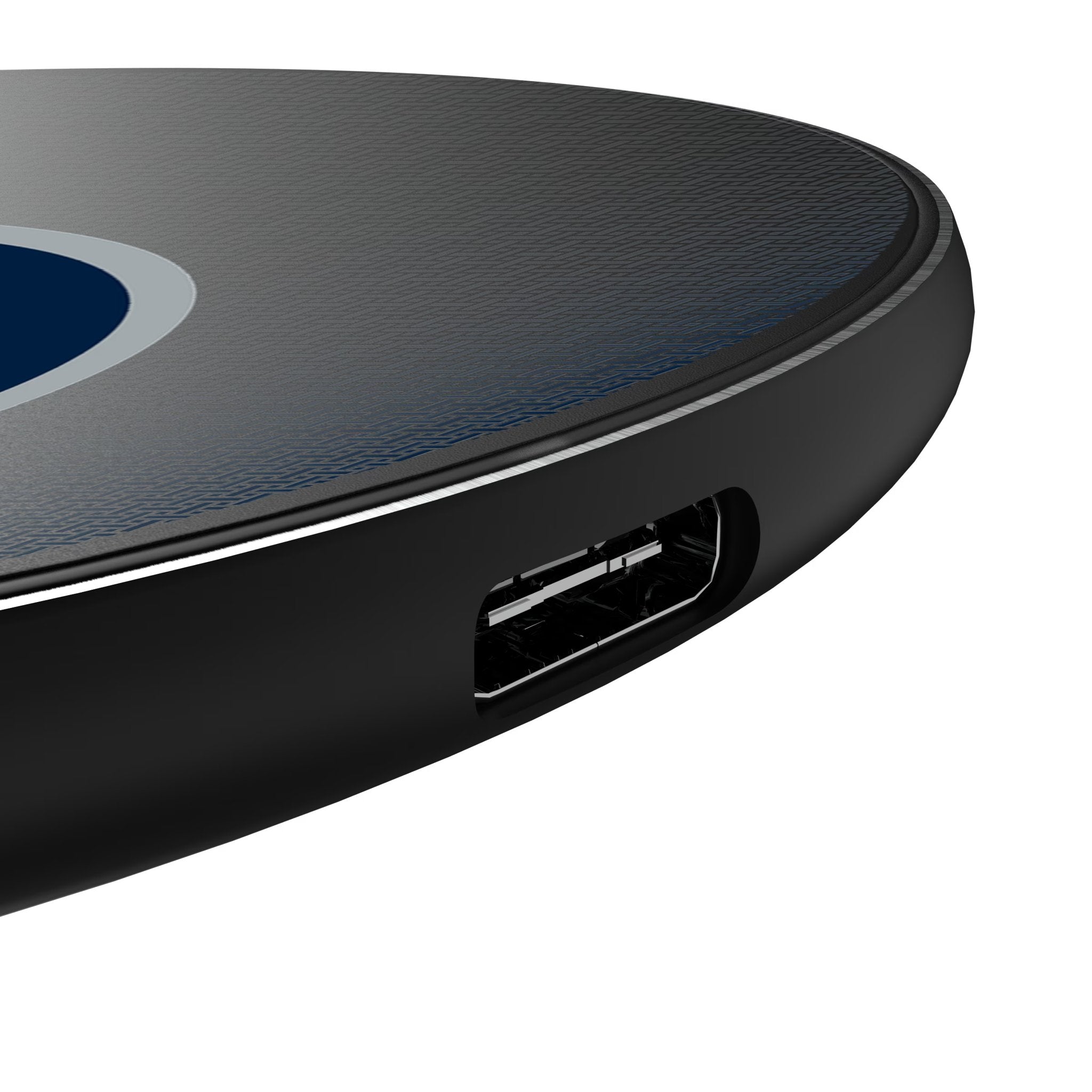 Winnipeg Jets Linen 15-Watt Wireless Charger Detail.Jpg