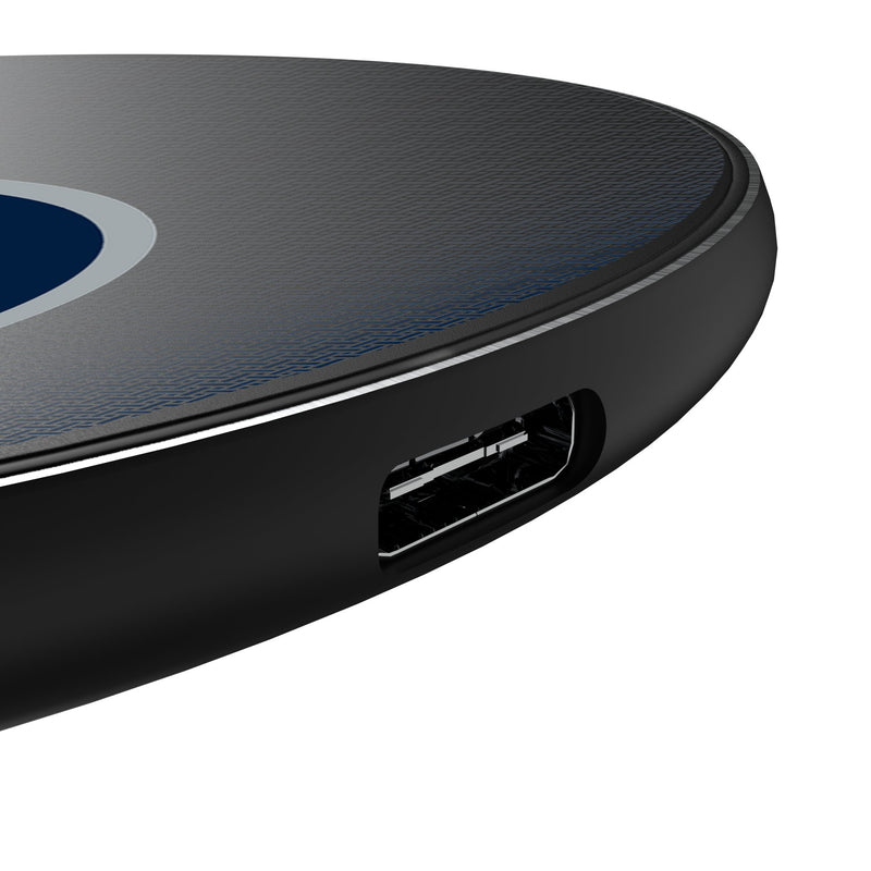 Winnipeg Jets Linen 15-Watt Wireless Charger Detail.Jpg