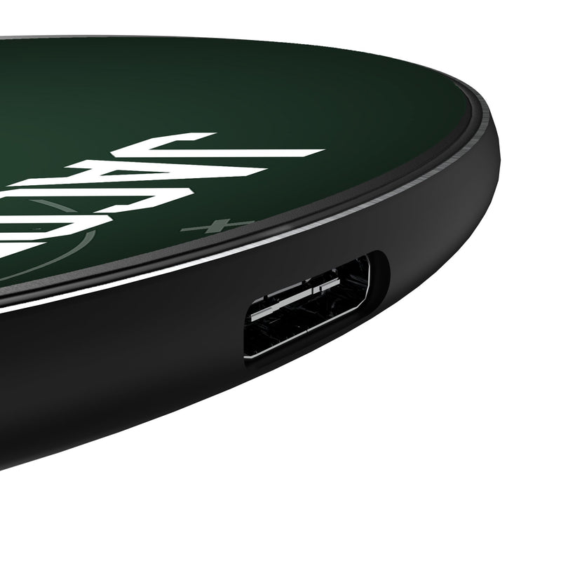 Josh Jacobs Green Bay Packers 8 Ready 15-Watt Wireless Charger Detail.Jpg