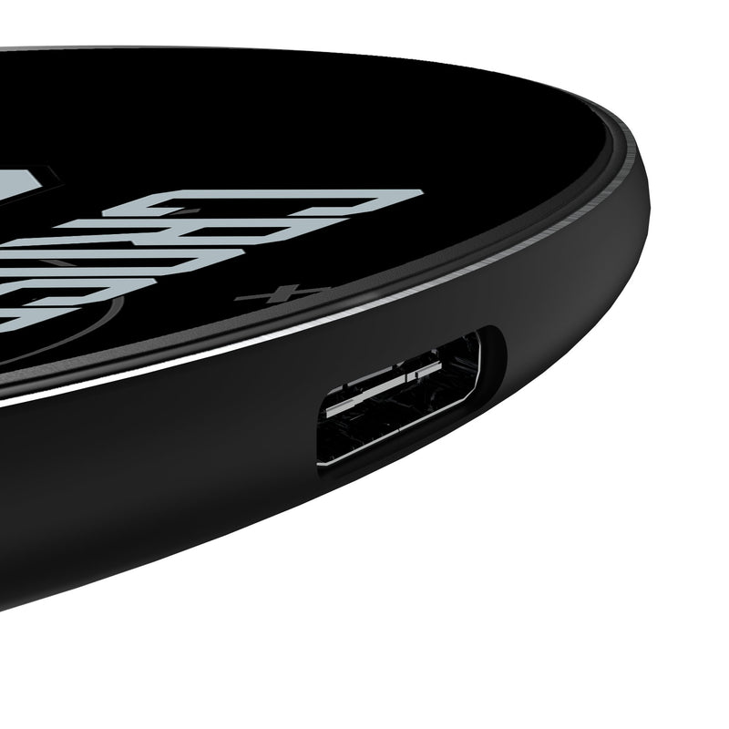 Maxx Crosby Las Vegas Raiders 98 Ready 15-Watt Wireless Charger Detail.Jpg
