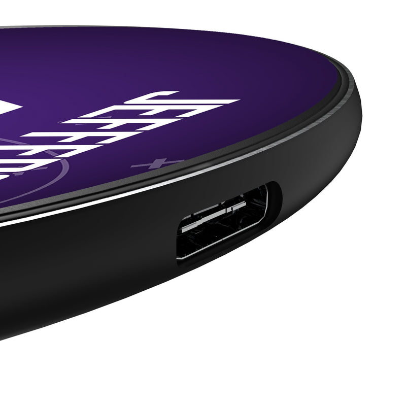 Justin Jefferson Minnesota Vikings 18 Ready 15-Watt Wireless Charger Detail.Jpg